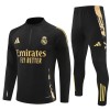 Real Madrid Trenings Collegegenser 2024-25 Kvart-Zip Svart - Herre